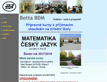 Tablet Screenshot of betta.cz